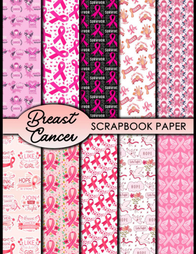 Breast Cancer Scrapbook Paper