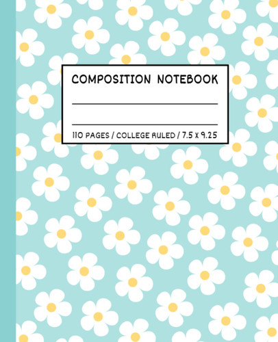 Cute College Ruled Composition Notebook