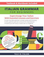 Italian Grammar for Beginners Textbook & Workbook Included