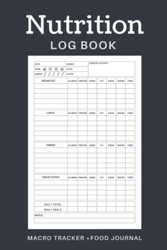 Nutrition Log Book & Macro Tracker Food Journal