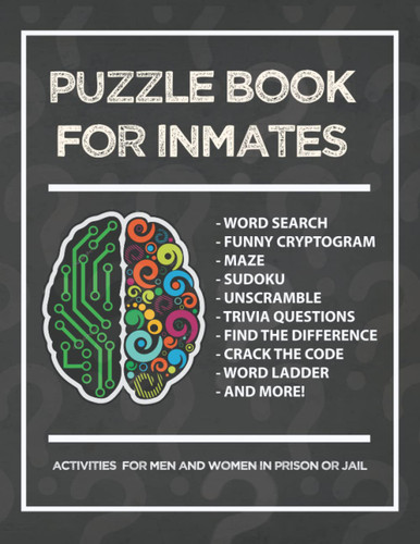 Puzzle Book for Inmates Activities for Men and Women in Prison or Jail