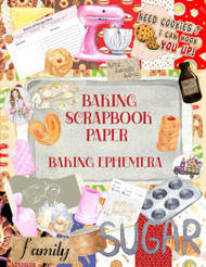 Baking Scrapbook Paper Baking Ephemera