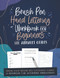 Brush Pen Hand Lettering Workbook for Beginners with Alphabet Guides