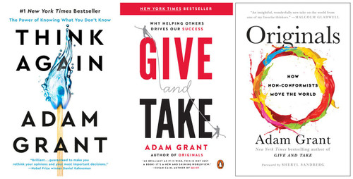 Adam Grant Bestselling 3 Books Collection - Think Again