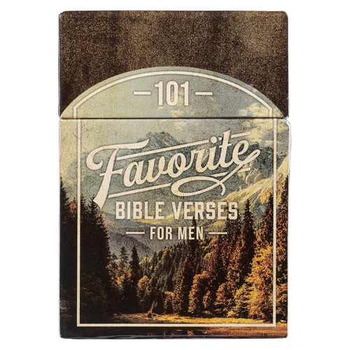 101 Favorite Bible Verses for Men Inspirational Scripture Cards to