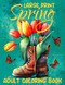 Large Print Spring Adult Coloring Book