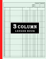 3 Column Ledger Book