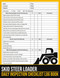 Skid Steer Loader Daily Inspection Checklist