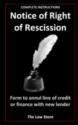 Notice of Right of Rescission