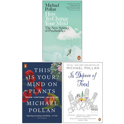 Michael Pollan Bestselling 3 Books Set - How to Change Your Mind This
