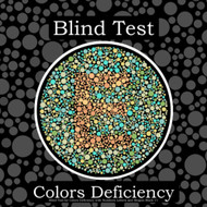 Blind Test for Colors Deficiency with Numbers Letters and Shapes