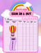 DAYCARE Sign In & Out Logbook