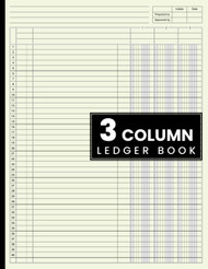 3 Column Ledger Book