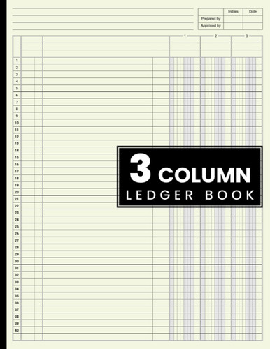 3 Column Ledger Book