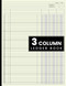 3 Column Ledger Book