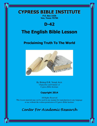 The English Bible Lesson