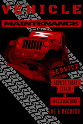 RED Edition - Vehicle Maintenance/Service & Modifications Log Book
