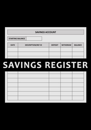 Savings Account Register Book