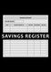 Savings Account Register Book