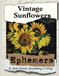 Vintage Sunflowers Ephemera