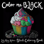 Color me Black: Black Background Aesthetic Coloring Book for Adults