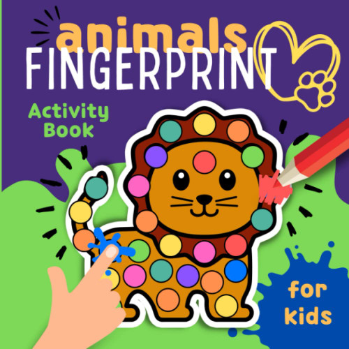 Animals Fingerprint Activity Book For Kids