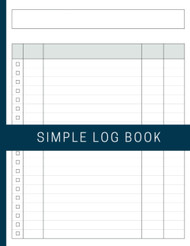 Simple Log Book Customizable to Record Inventory Orders Bills Income