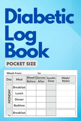 Diabetic Log Book. Pocket Size.
