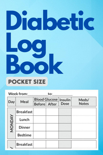 Diabetic Log Book. Pocket Size.