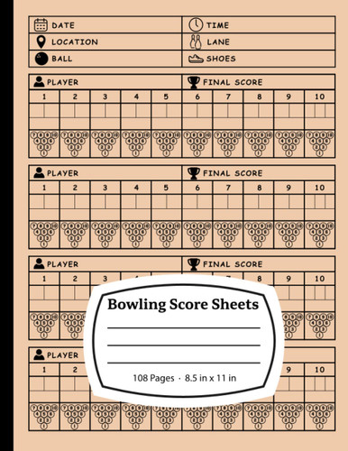 Bowling Score Sheets