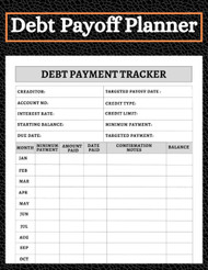 Debt Payoff Planner and Payment Tracker