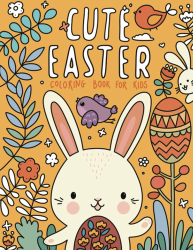 Cute Easter Coloring Book for Kids