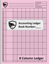 8 Column Accounting Ledger Book