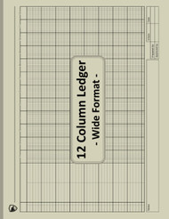 12 Column Ledger Book