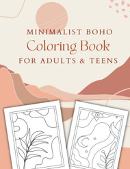 Minimalist Boho Coloring Book for Adults & Teens