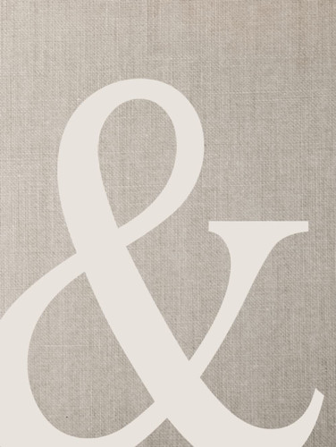 Ampersand: Neutral Aesthetic Book for Decor