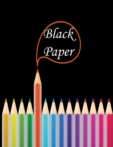Black Paper Sketchbook: Pages For Drawing&Doodling: Black pages 120