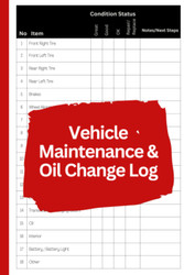 Oil Change Maintenance Log Book