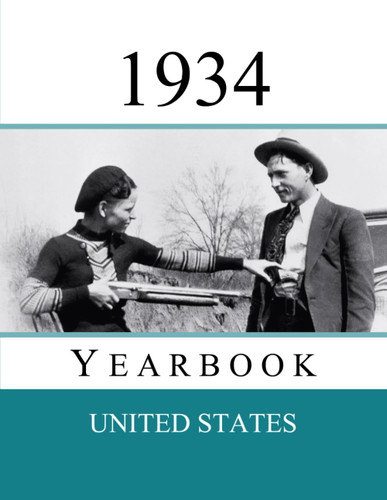 1934 US Yearbook: Original book full of facts and figures from 1934 -