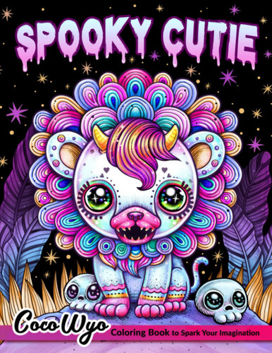 Spooky Cutie: Adult Coloring Book Features Cute Creepy Horror Spooky