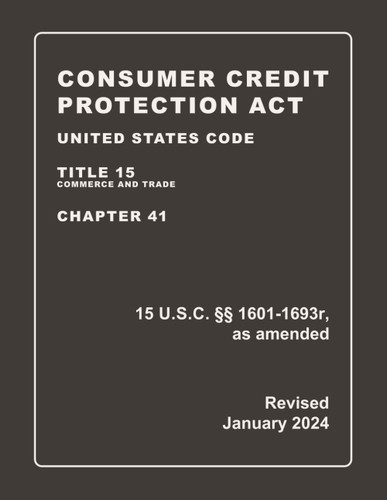 Consumer Credit Protection Act United States Code Title 15 Commerce