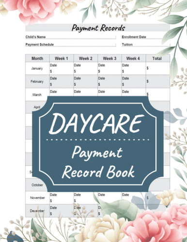 Daycare Payment Record Book