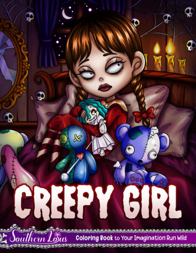 Creepy Girl Coloring Book