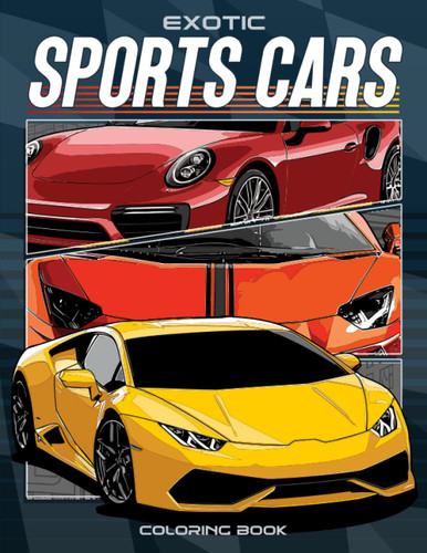Exotic Sports Cars Coloring Book