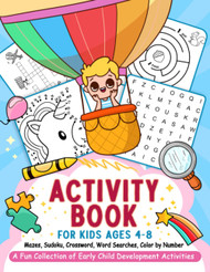 Activity Book For Kids Ages 4-8