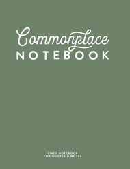 Commonplace Notebook: Olive Green Lined Journal for Quotes & Notes by
