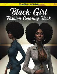 Black Girl Fashion Coloring Book