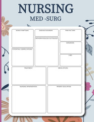 Nursing Med Surg Blank Template Notebook