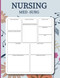 Nursing Med Surg Blank Template Notebook