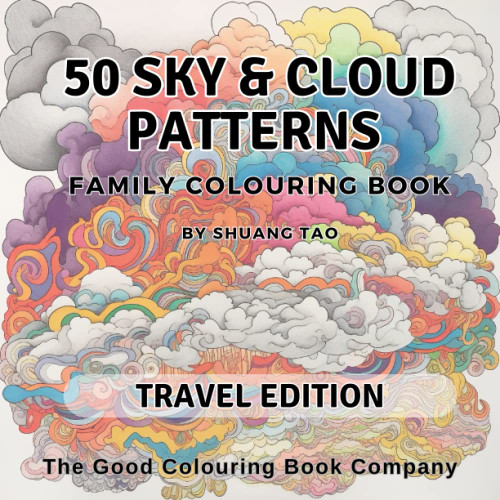 50 Sky & Cloud Patterns Colouring Book